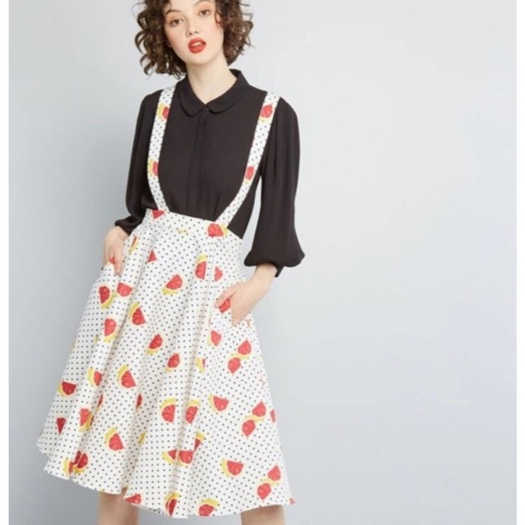 Collectif X ModCloth Pinup Grapefruit Citrus Circle Jumper Size XS - Picture 1 of 7